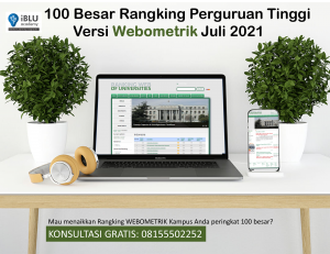 Read more about the article 100 Besar Rangking Perguruan Tinggi Versi Webometrik/webometrics Juli 2021
