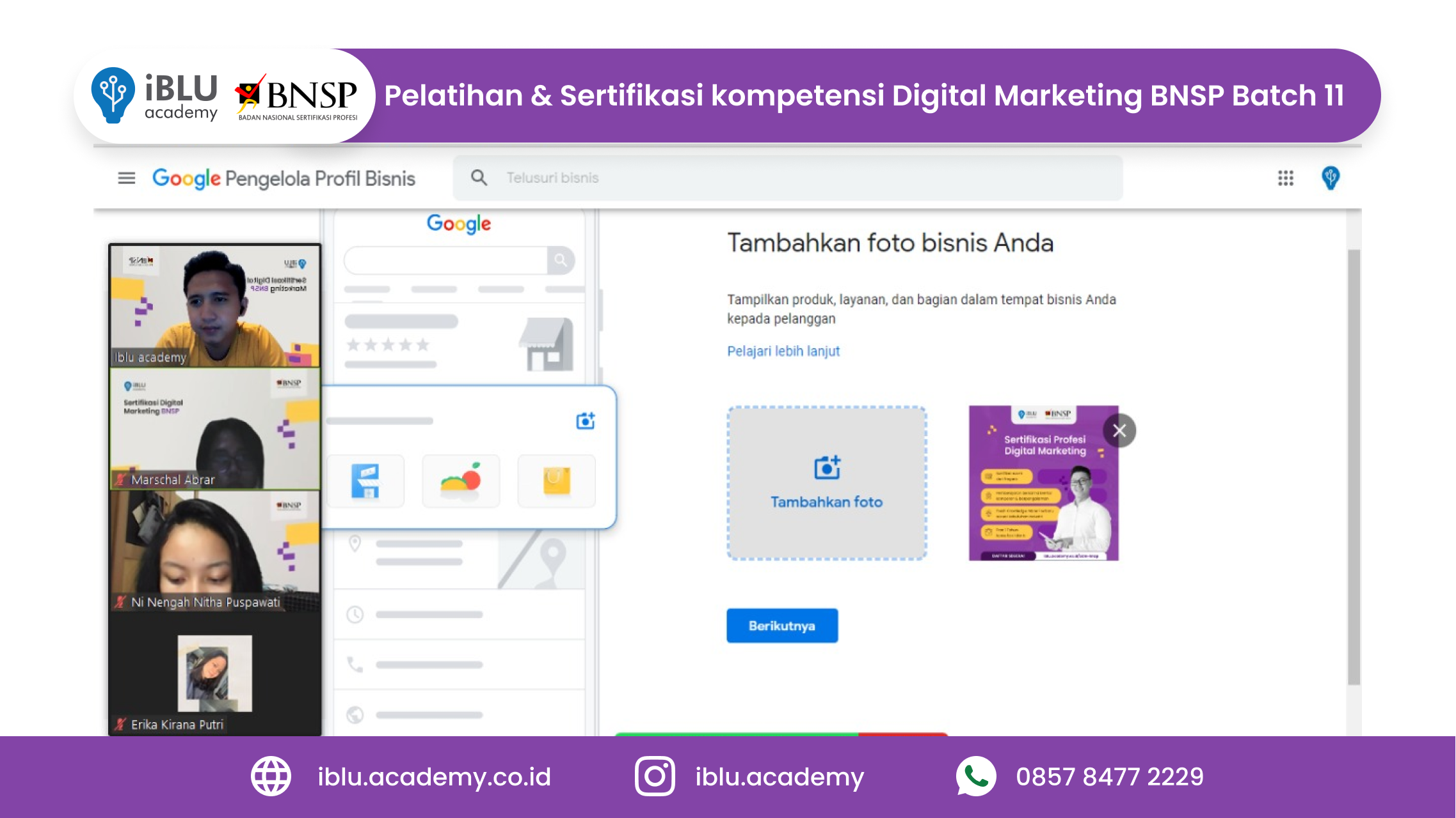 Read more about the article Sertifikasi Kompetensi Digital Marketing Batch 11