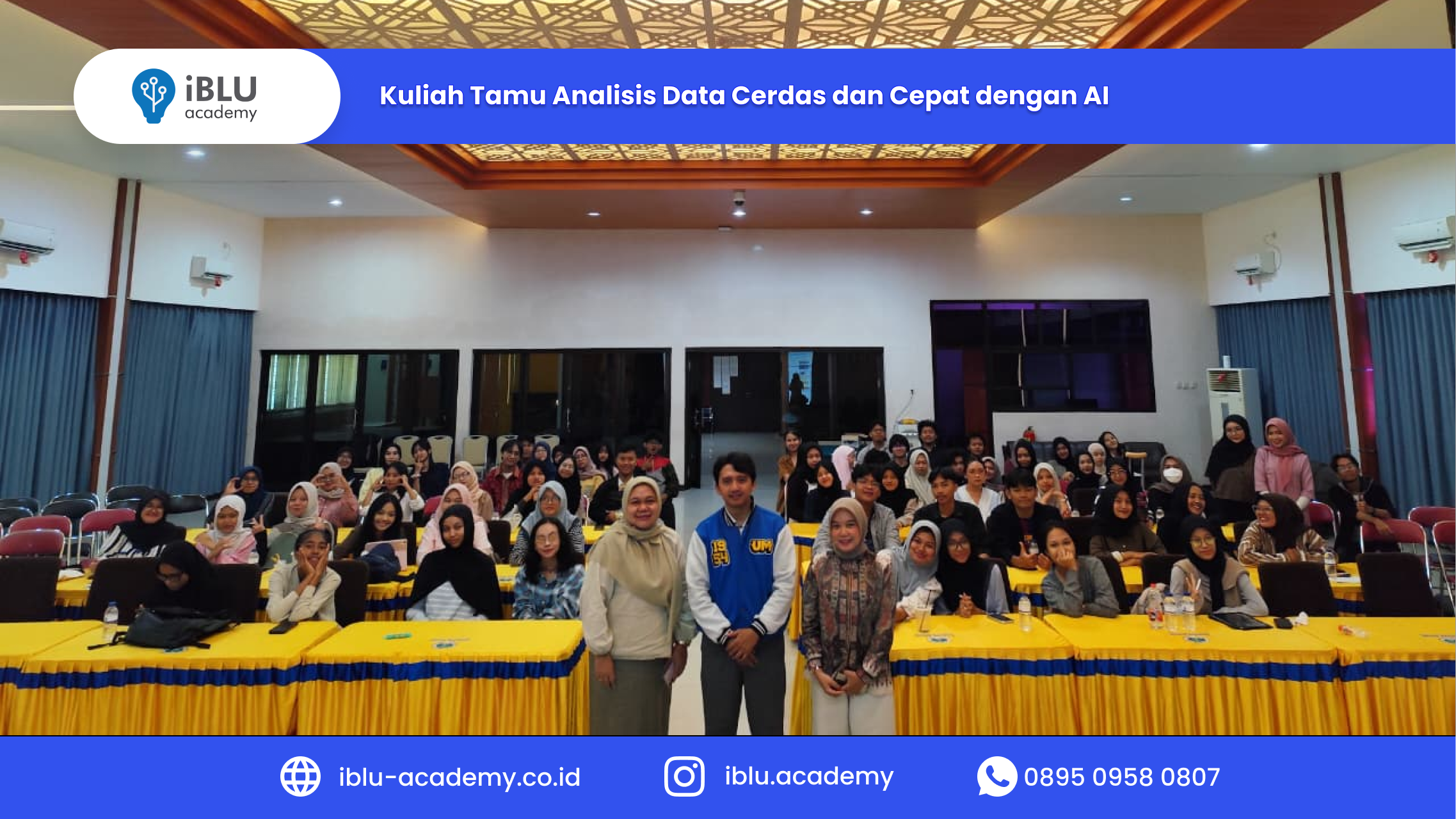 You are currently viewing Kuliah Tamu IBLU Academy di Sastra Jerman UM: Analisis Data Cerdas dan Cepat dengan AI untuk Era Digital