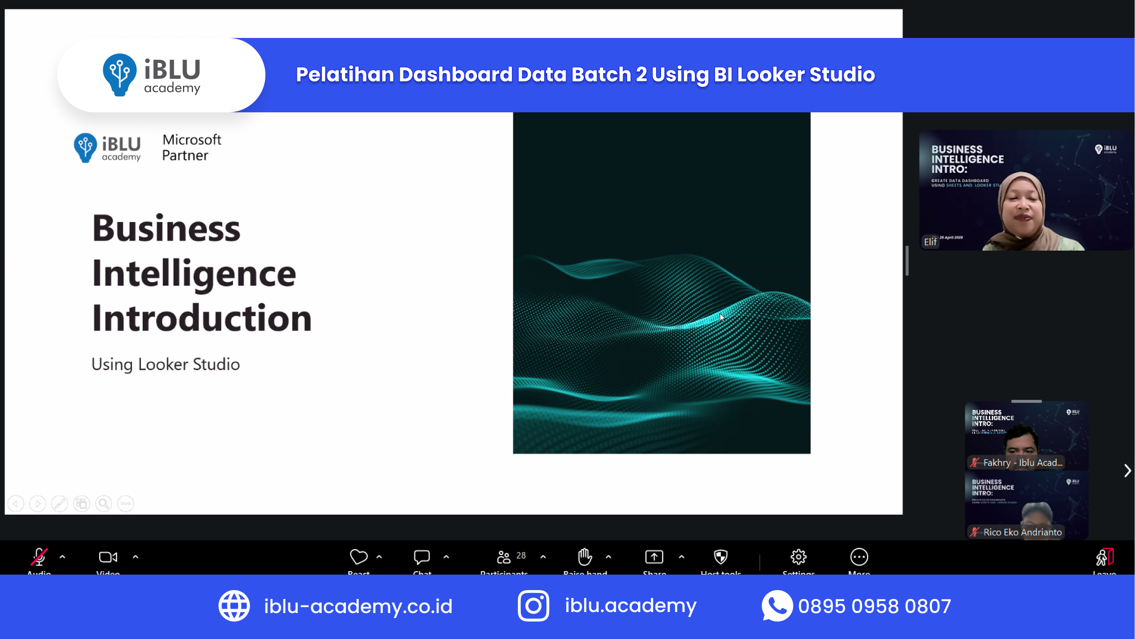 You are currently viewing Dashboard Data Batch 2 by IBLU Academy: Pelatihan Looker Studio untuk Meningkatkan Skill Business Intelligence