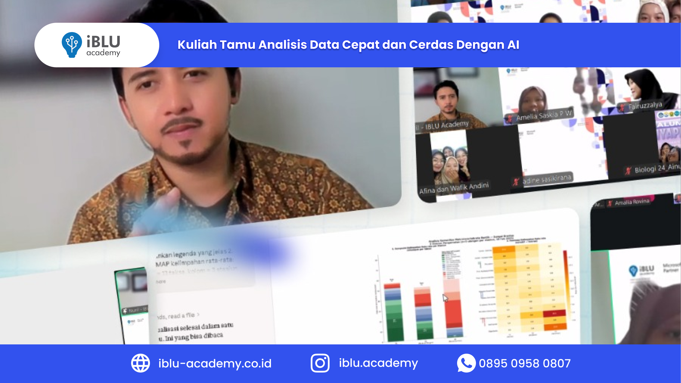 You are currently viewing Pemanfaatan AI dalam Dunia Sains: Kuliah Tamu IBLU Academy di Program Studi Biologi Universitas Jember