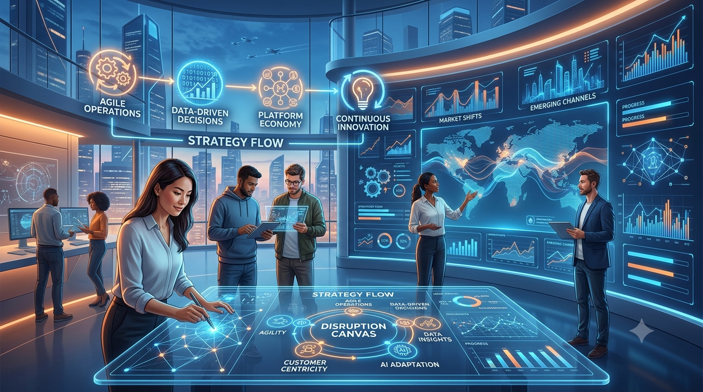 You are currently viewing Strategi Bertahan di Era Disrupsi: Belajar dari Teori Rhenald Kasali