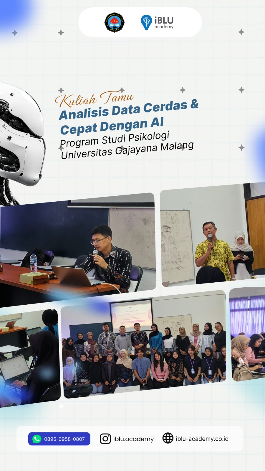 You are currently viewing Membangun Literasi Data dan AI: IBLU Academy Bekali Mahasiswa Psikologi Universitas Gajayana Malang