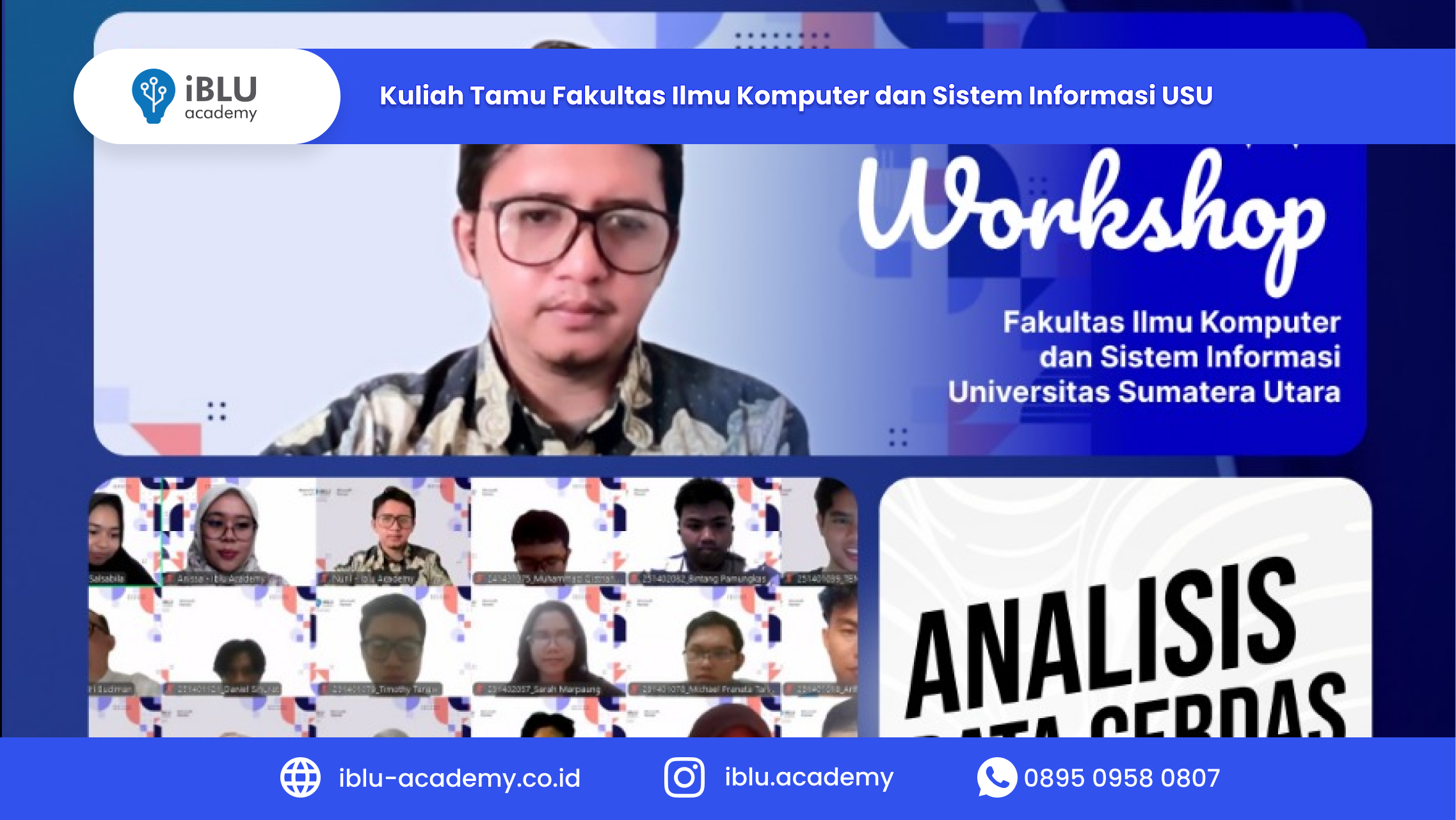 You are currently viewing Memperkuat Literasi Data di Era AI: IBLU Academy Hadirkan Kuliah Tamu untuk Mahasiswa Fasilkom-TI Universitas Sumatera Utara